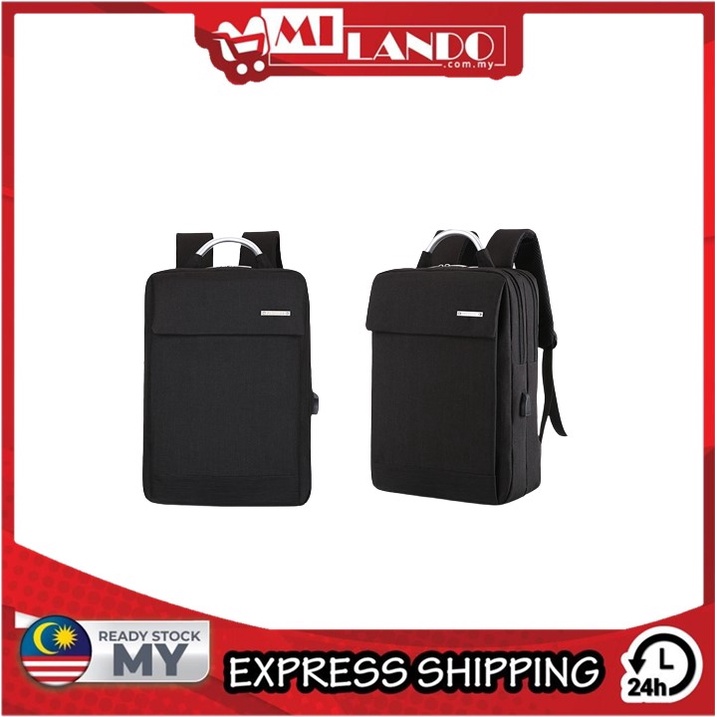 MILANDO Laptop Bag Large Capacity Business Anti-Theft Backpack USB Travel Bag (Type 21)