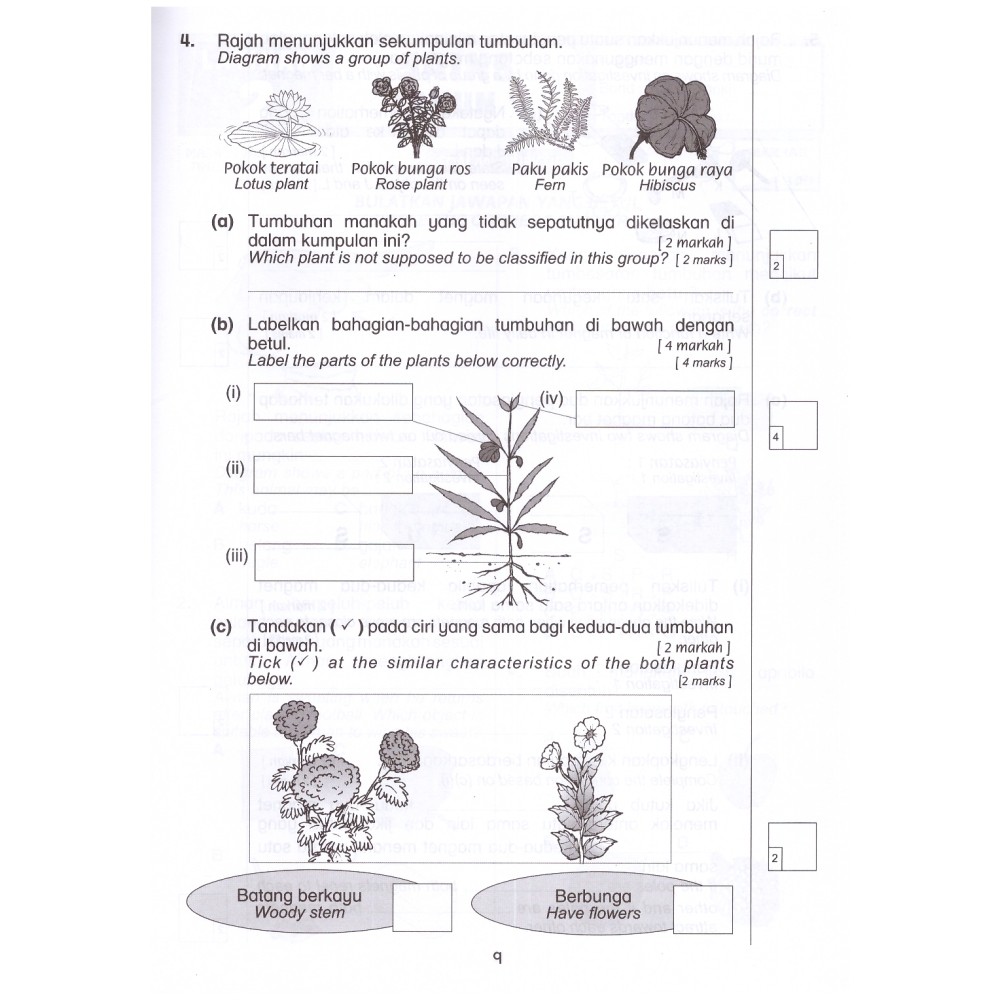 [TOPBOOKS Ilmu Didik] Aktiviti Pintar Sains Soalan Objektif & Subjektif  Dwibahasa Tahun 1