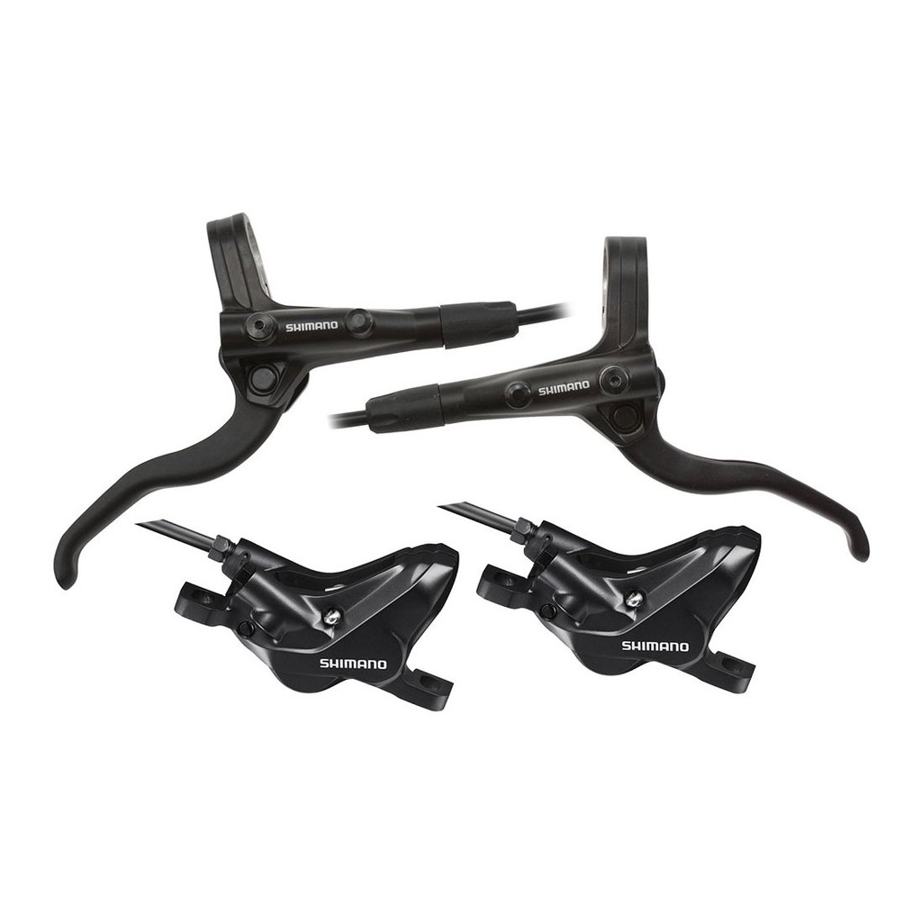 SHIMANO 4-Piston BR-MT420 Hydraulic Disc Brake Set left and right 4 pot ...