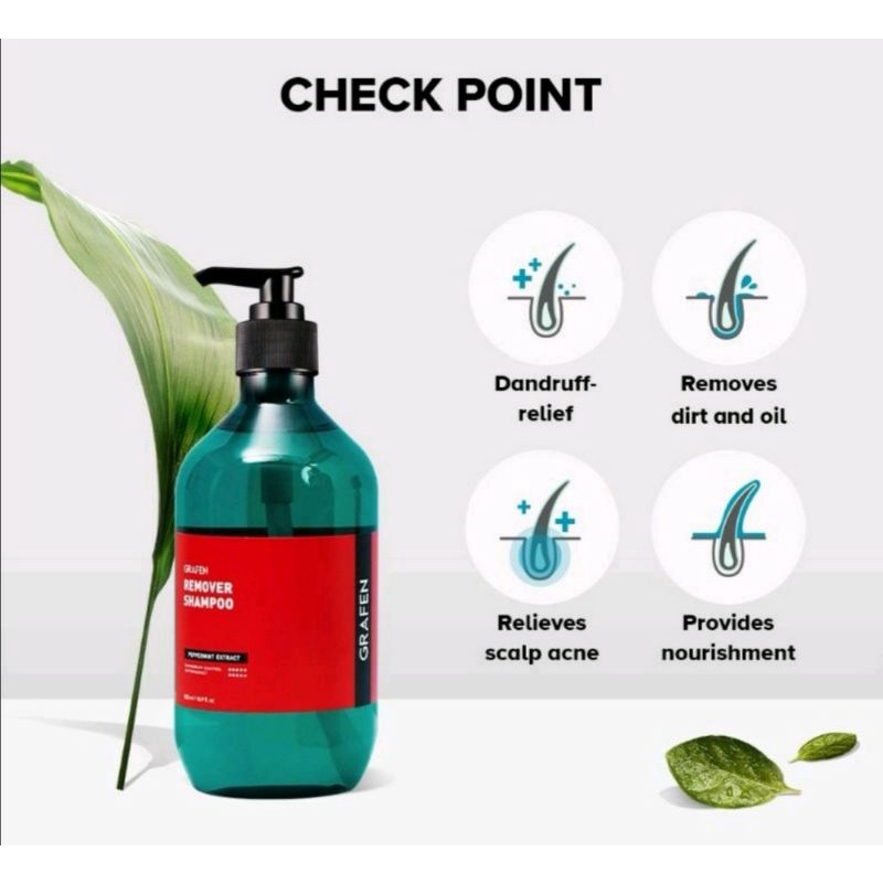 Grafen Remover Shampoo 500ml (dandruff, oily scalp, flaky scalp, itchy