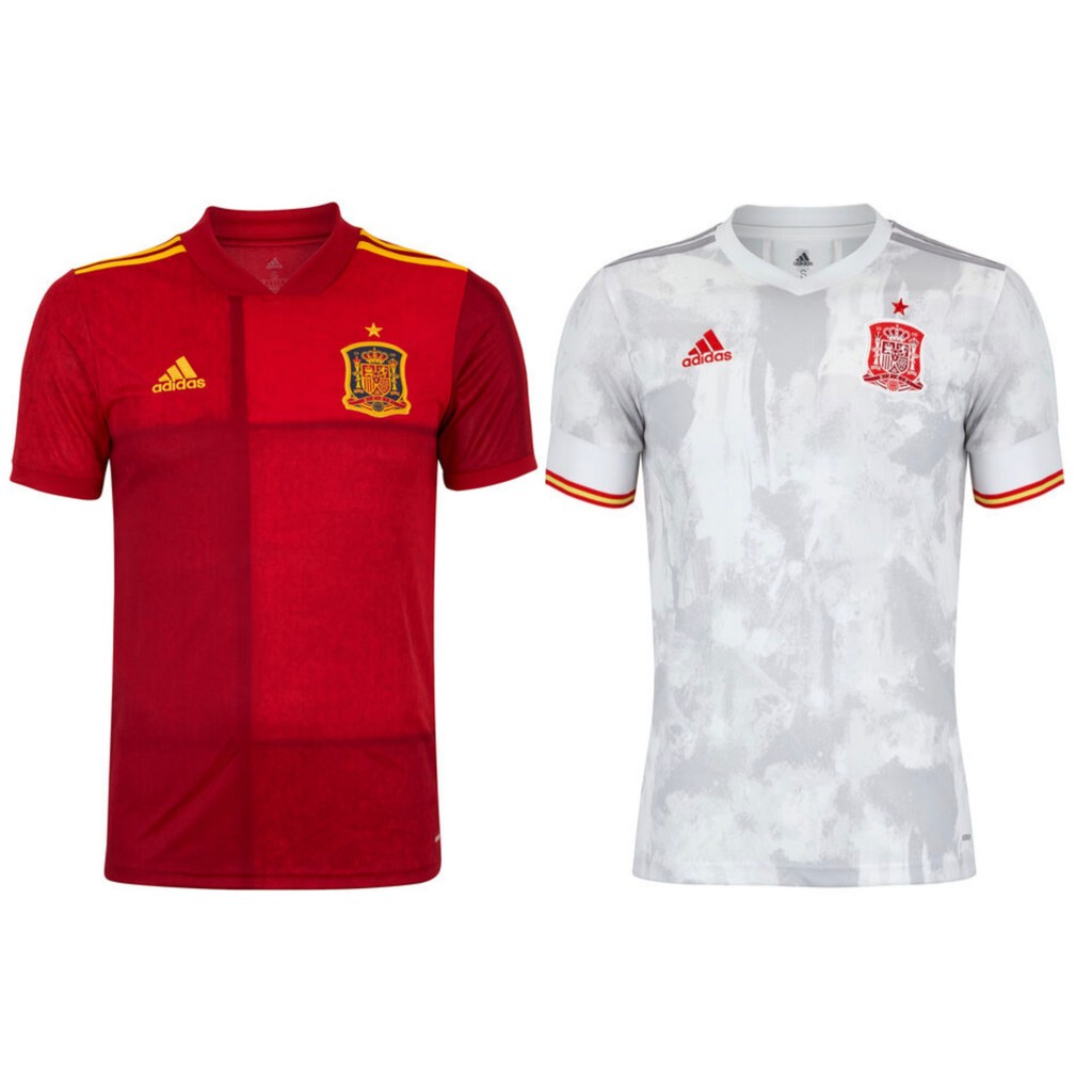 20 21 Spain National Team Football Jersey Shirt Home Away Jersey Uefa Euro Cup 2020 2021 Jersi Bola Sepak Baju Spain F Shopee Malaysia