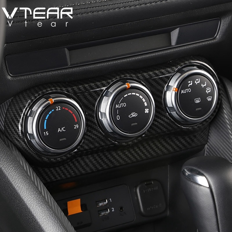 Ready Stock For Mazda Cx 3 Cx3 Auto Accessories Air Conditioning Control Knob Panel Trim Cover Interior Car Care