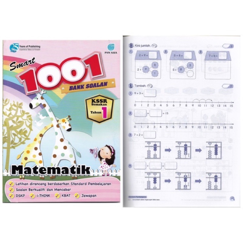 STOCK CLEARANCE【READY STOCK】Pan Asia：Smart 1001 Bank Soalan KSSR Semakan Tahun 1