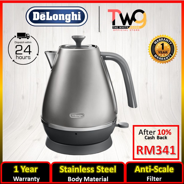 Delonghi KBI2001 Distinta Flair Kettle 1.7L Stainless Steel (KBI2001.S