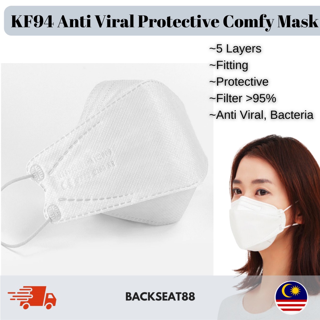 Korean Style KF94 KN95 Masks FFP 2 Adult 4 Layers Protective Face Mask Filtration Dust Mask Anti Flu Anti Viral