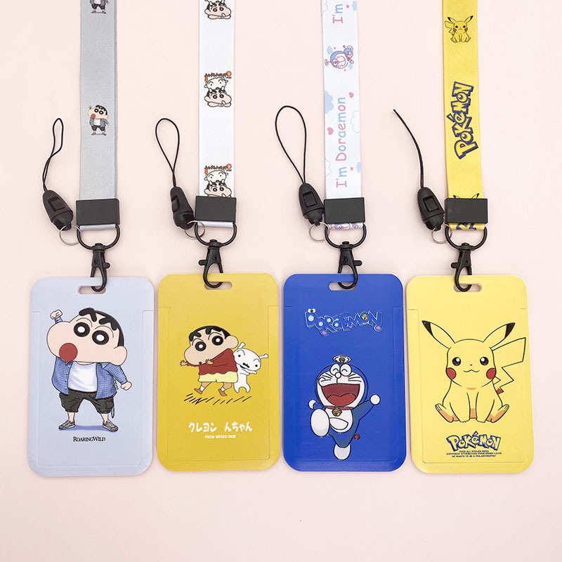 Outdoor Accessory Stock EzLink ID Staff Pass Card Holder Among Us / Marvel Kids Cartoon Lanyard Neck Strap Cover Gir ... - Image 3