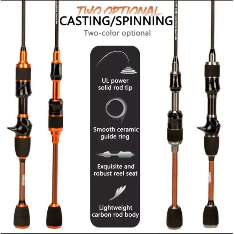 UL lightweight carbon fiber fish lure rod sensitiv Shopee Malaysia