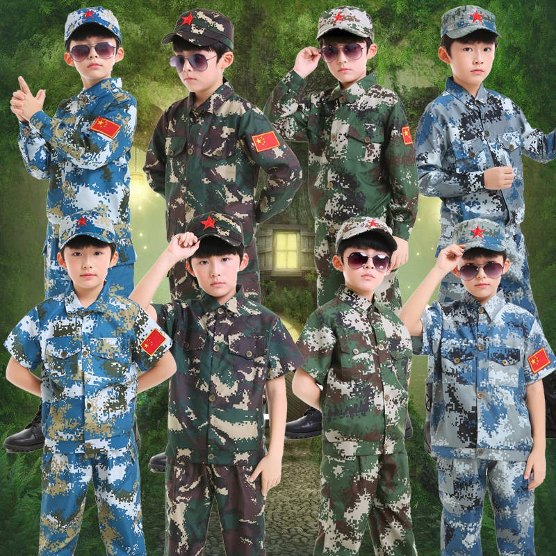 Camouflage Baju Budak New Arrival Ready Stock Pakaian Sutera Kanak Kanak Lelaki Dan Kanak Kanak Perempuan Lengan Pendek Lengan Pendek Seragam Tentera Kecil Tadika Murid Musim Panas Latihan Tentera Seragam Shopee Malaysia