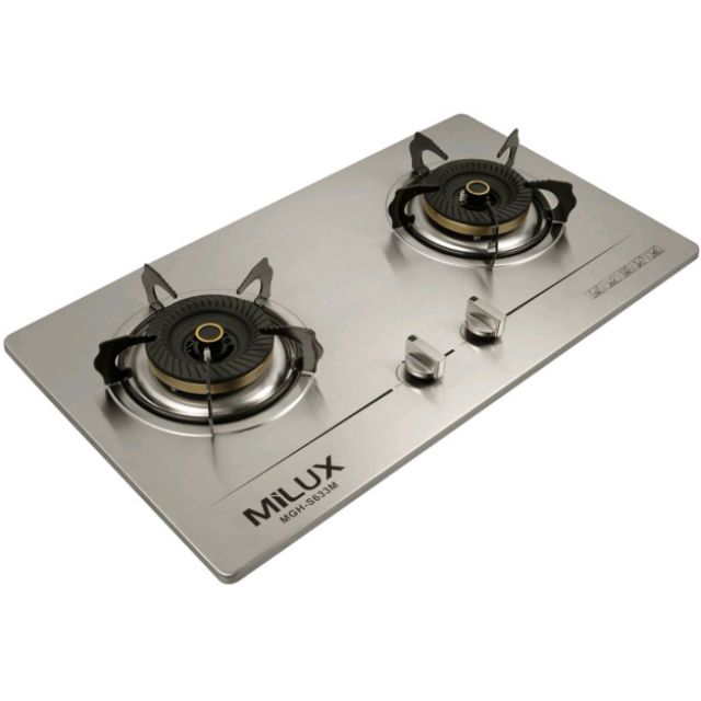 Milux Stainless Steel Builtin Hob Gas Stove MGHS633M/Homelux