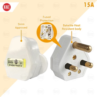 SIRIM APPROVED UK STANDARD 3 PIN 13A 15A FUSED PLUG TOP FOR SOCKET ...