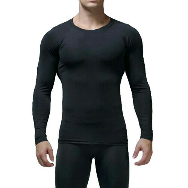 Baju Tight Men's Slim Fit Running Quick Dry Fitness Body Tight ...