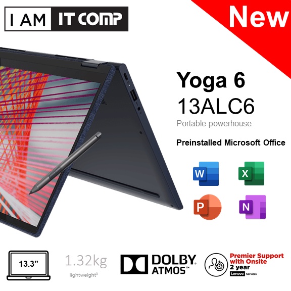 Lenovo Yoga 6 13ALC6 82ND003LMJ / 82ND003KMJ / 82ND00E8MJ / 82ND00E9MJ  Laptop ( R5,R7/8GB ,16GB/512GB ,1TB SSD/W10,W11 ) | Shopee Malaysia