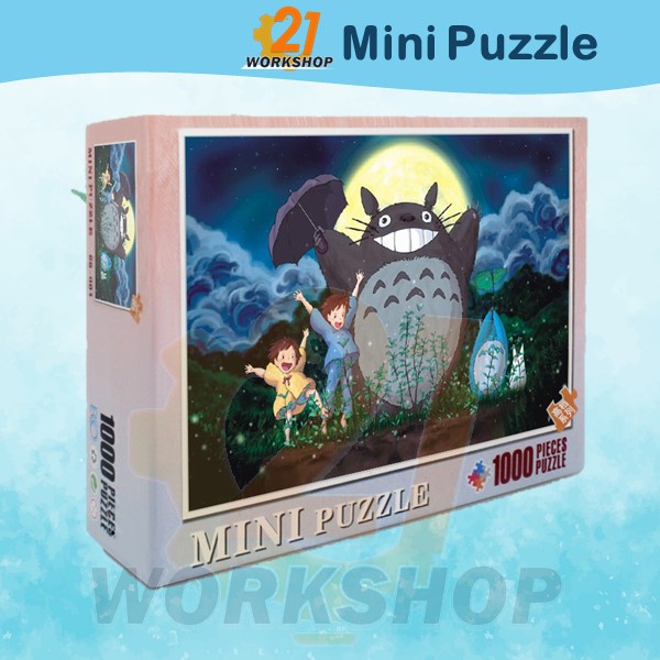 (Ready Stock) 1000 PCS Puzzle Mini Puzzle / 1000 Pieces Puzzle Scenery Painting Puzzle Totoro Night