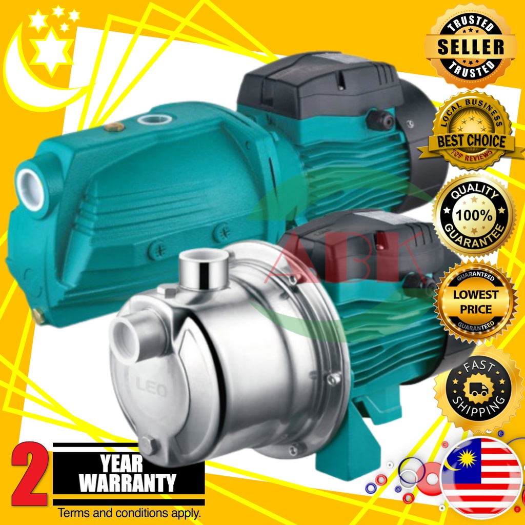 [100 ORIGINAL] LEO 1HP AJM75S STAINLESS STEEL / AJM75 NORMAL / NEOVIN