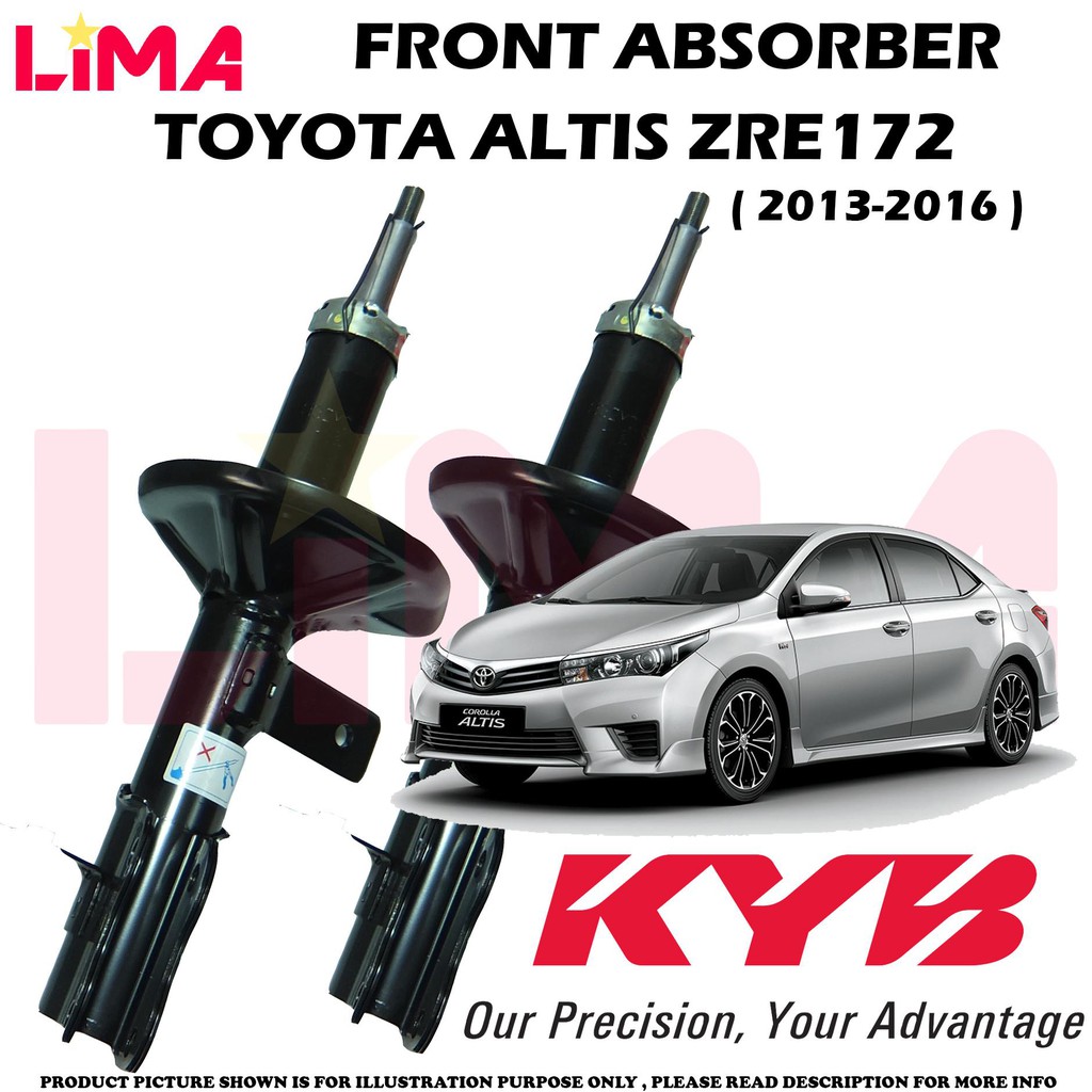 1SET X TOYOTA ALTIS ZRE172 FRONT SHOCK ABSORBER GAS TYPE ( KAYABA KYB