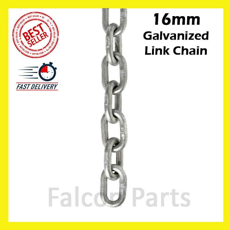 16mm Galvanized Link Chain ( Lantai Besi ) | Shopee Malaysia