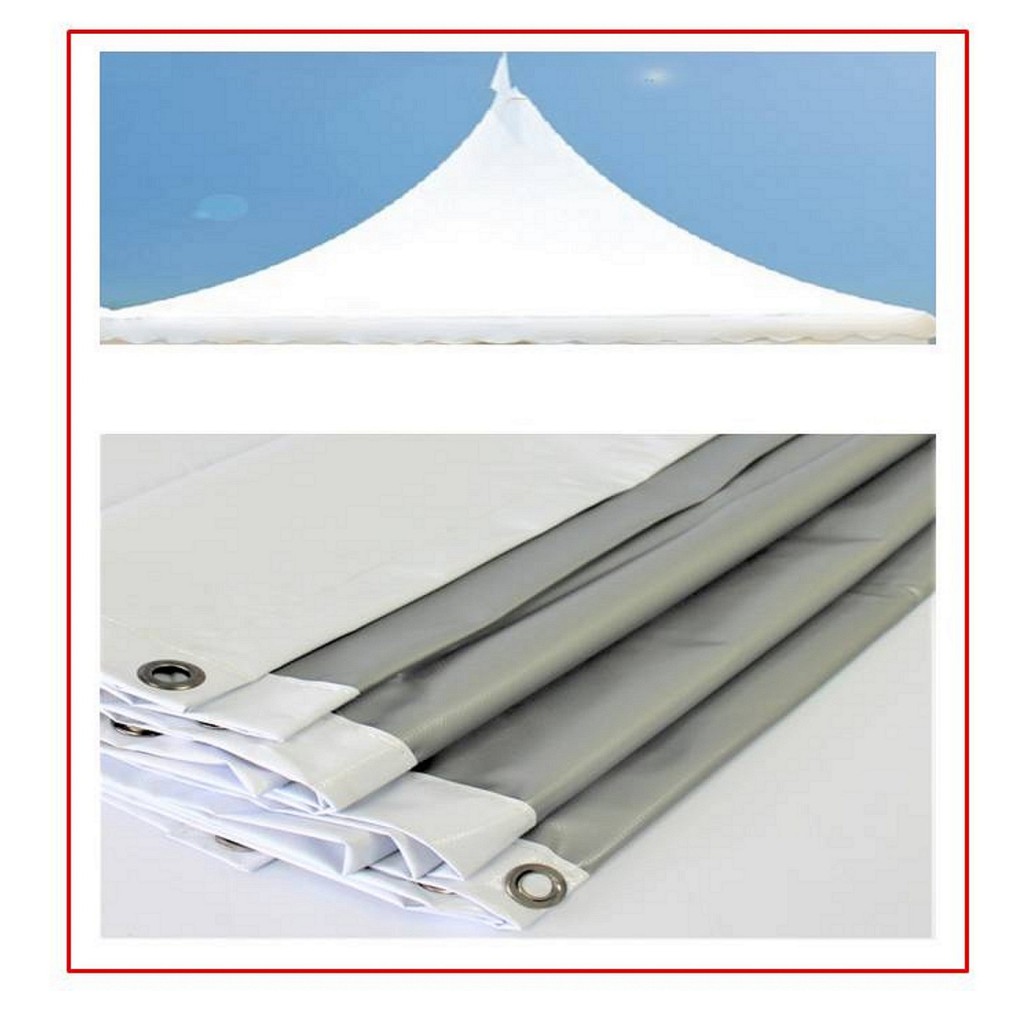 Canvas Only 20' x 20' Arabian Canopy SilverWhite Kanvas Sj Khemah ...