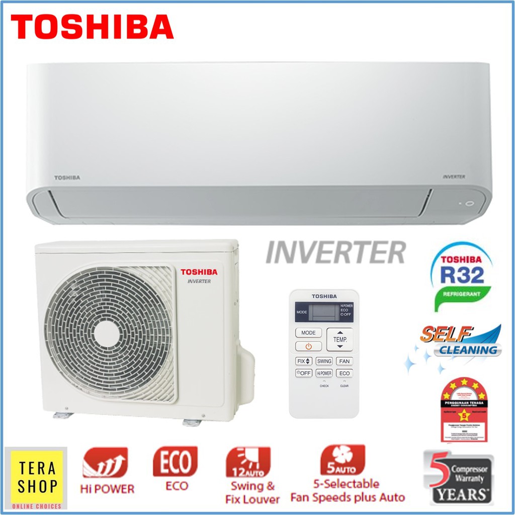 Toshiba 18u2kcv Inverter 2hp R32 Air Conditioner Air Cond Shopee Malaysia