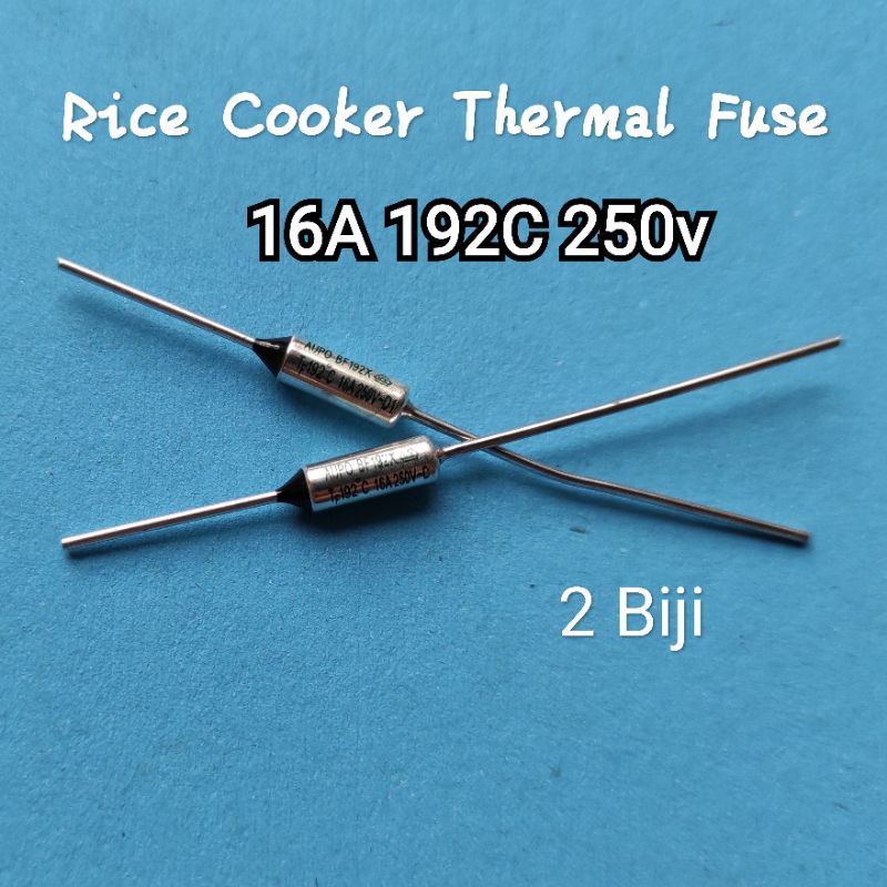 2 Biji 16A 192C 250V Rice Cooker Thermal Fuse Air Fryer Thermal Fuse pressure switch