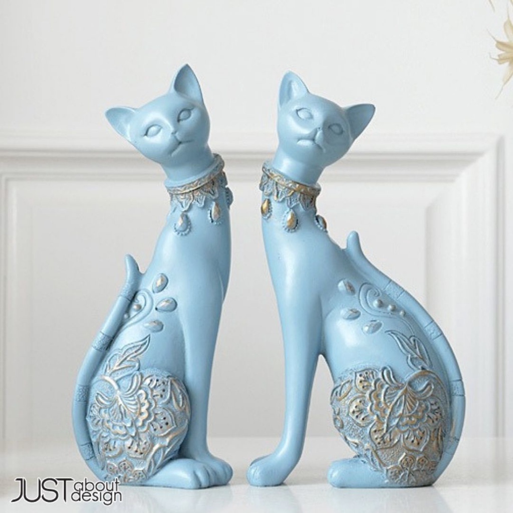 LOVEY CAT Modern Creative Home Furnishing Sculpture Character Living Room TV Cabinet Study Decoration Crafts Home Decor