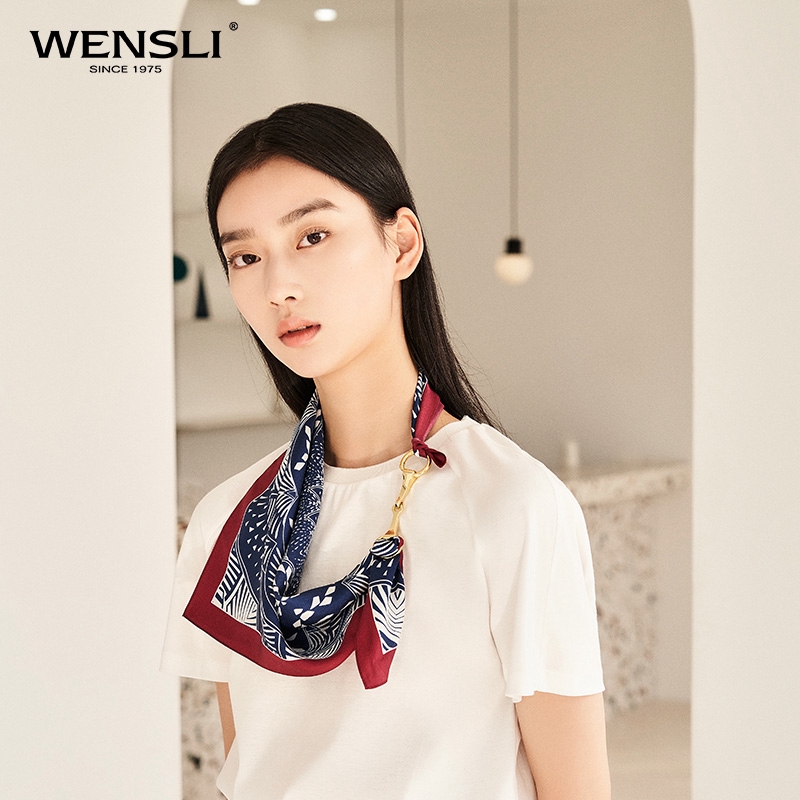 thin silk scarf
