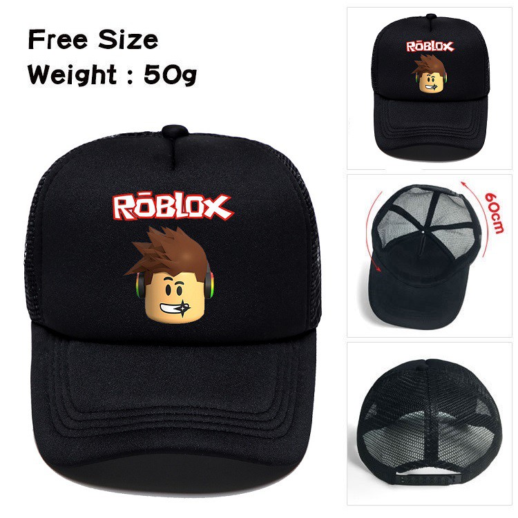 6 Styles Roblox Kids Hats Adjustable Cartoon Summer Games Printed Baseball Caps Shopee Malaysia - roblox snapback cap
