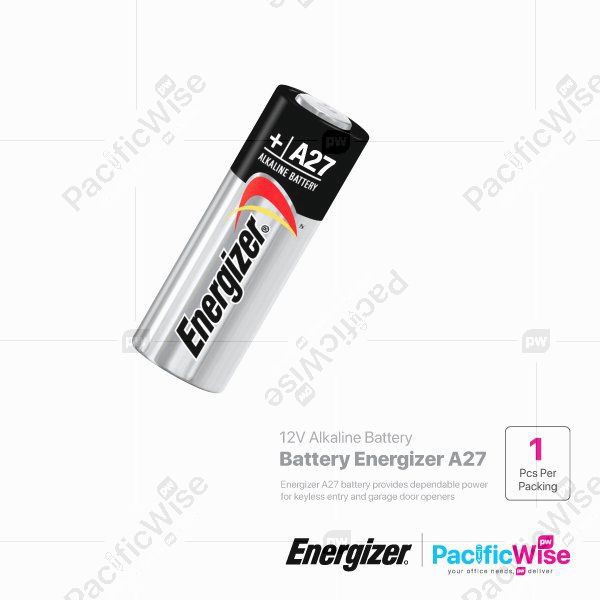Original ENERGIZER 12V Miniature Alkaline Battery A27/12V Alkaline Battery/Bateri Alkali 1Pack