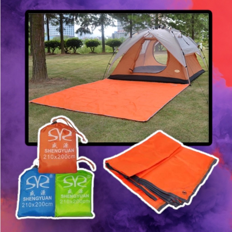 210x200cm Flysheet Camping Tent Tarp Cover Waterproof Tent Tarp