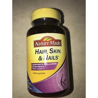 Nature Made Hair Skin Nails With Biotin Softgel 2500 Mcg 60