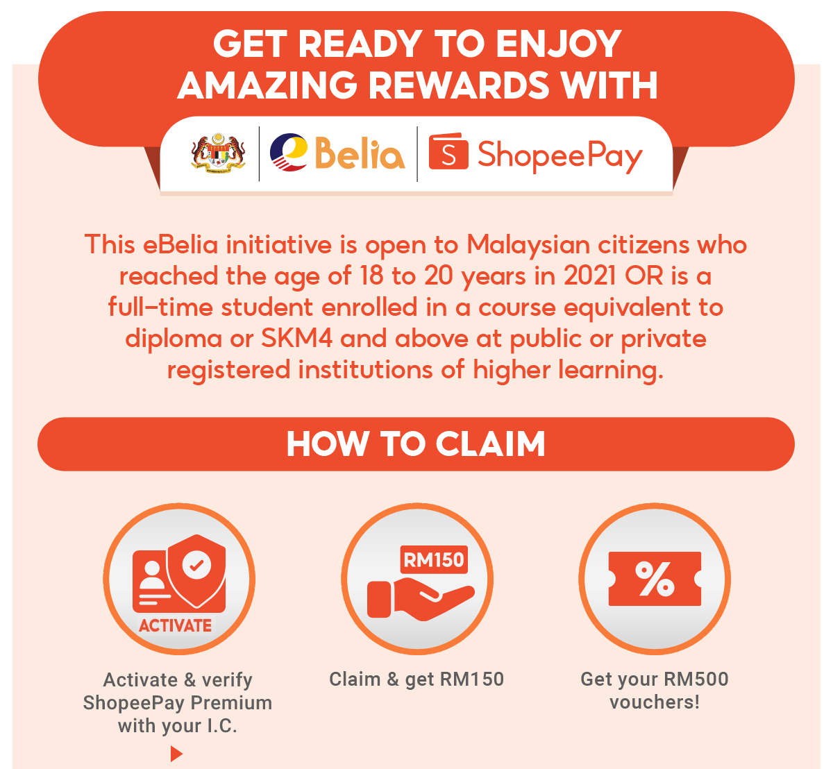Ebelia 2021 Claim Ebelia Rm150 Get Extra Rm500 Vouchers Shopee Malaysia