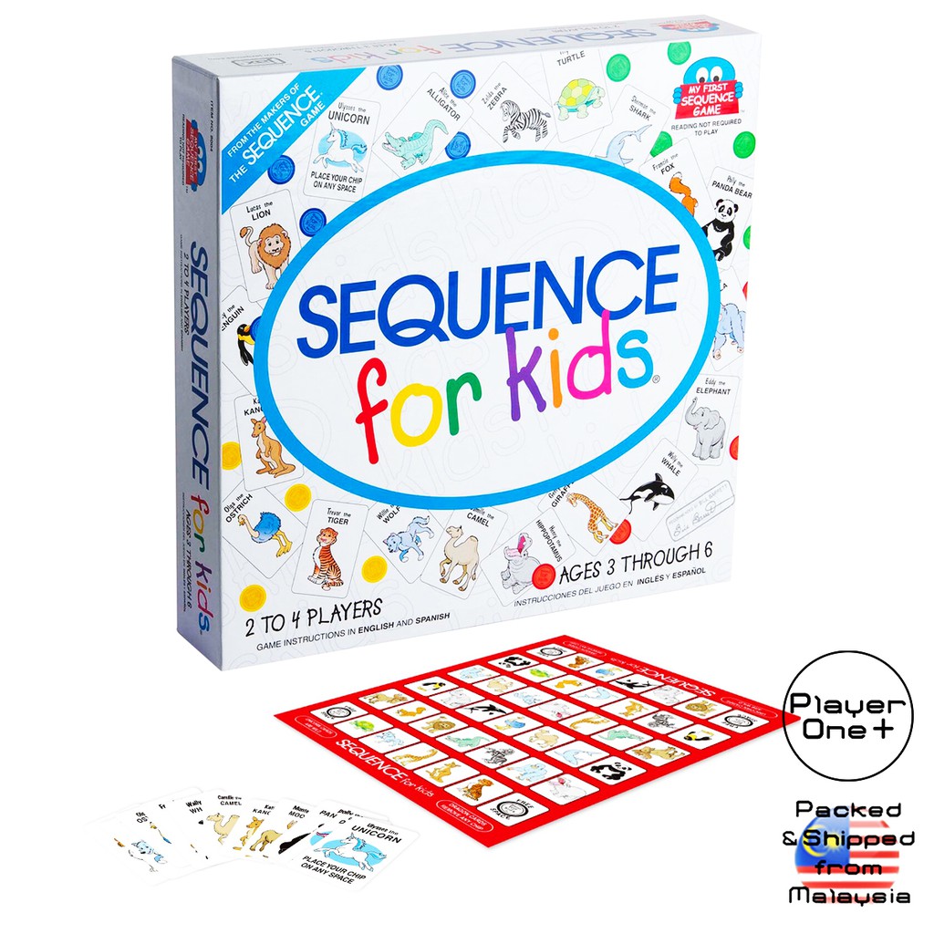 Sequence For Kids Animals Children Fun Board Games Family Fun Games Logical  Thinking Development | Shopee Malaysia