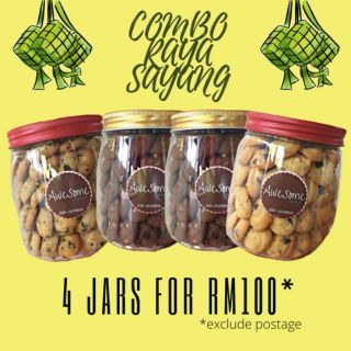 Elianware Kuih Raya Cookies Snacks Airtight Container with 