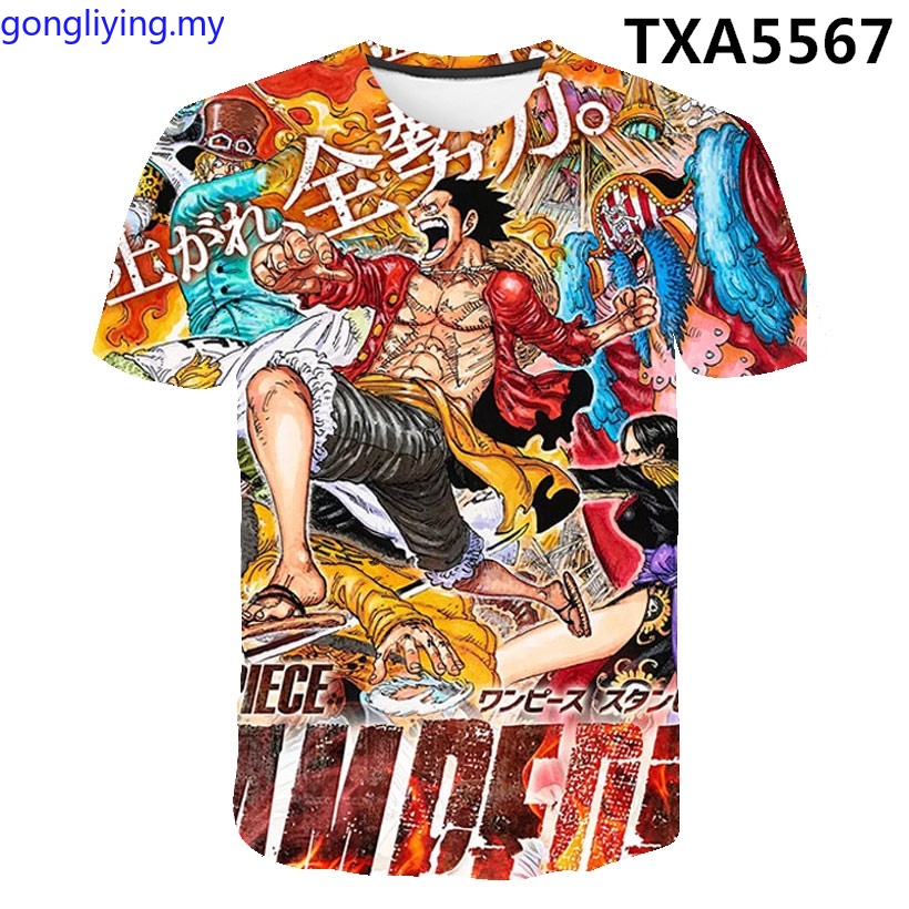 Premium Quality Anime one piece Luffy T-shirt Men Women Summer 3D Printed Casual graphics short sleeve Tshirt - Image 5