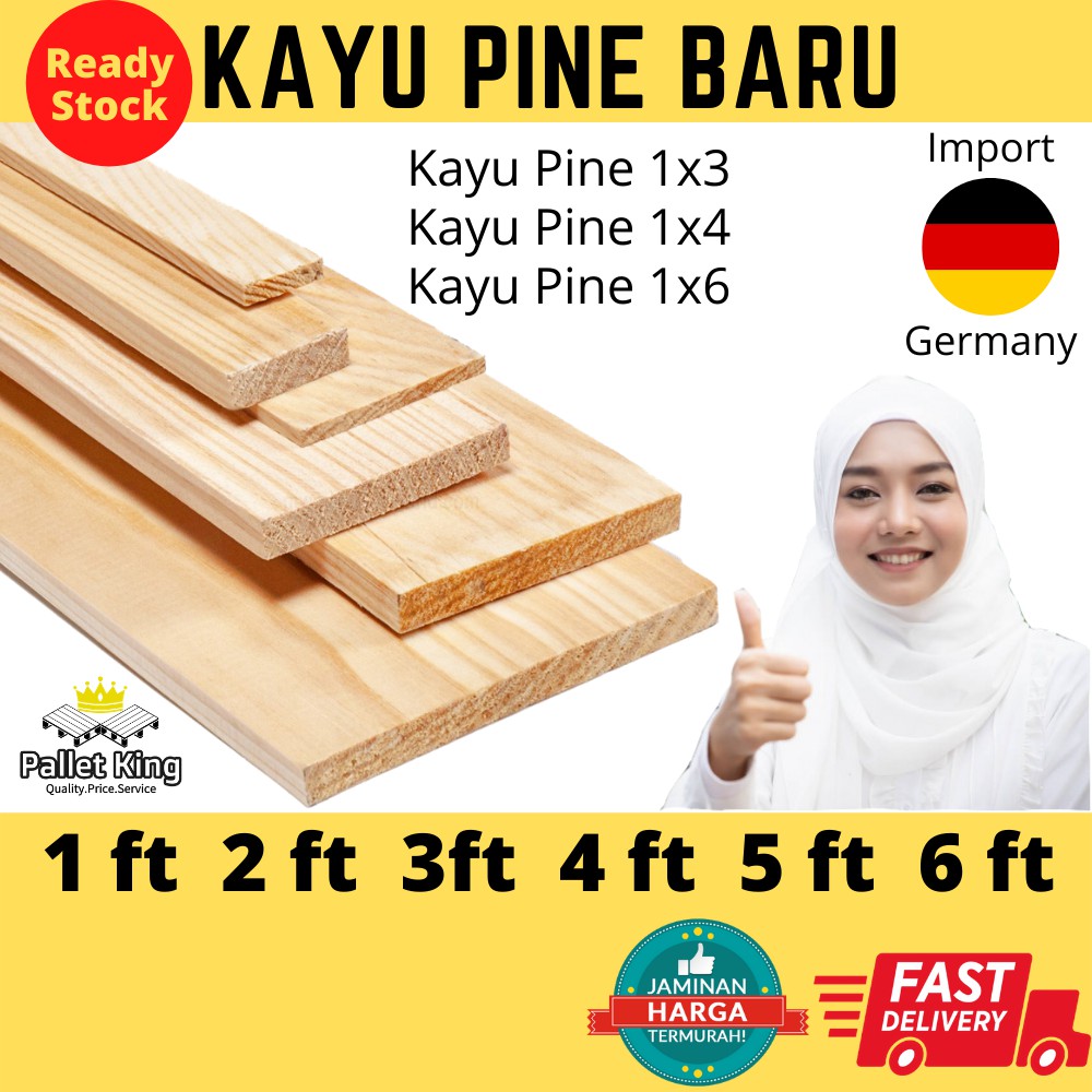 Buy Kayu Pine Baru New Pine Wood Kayu Perabot Kayu 1 X 6 Kayu 1 X 4 Kayu 1x3 Kayu Pallet Siap Ketam Seetracker Malaysia