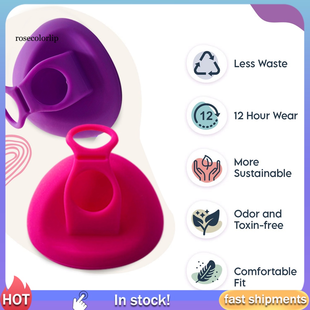 RR Non-slip Period Cup Silicone Menstrual Period Disc Reusable for Female