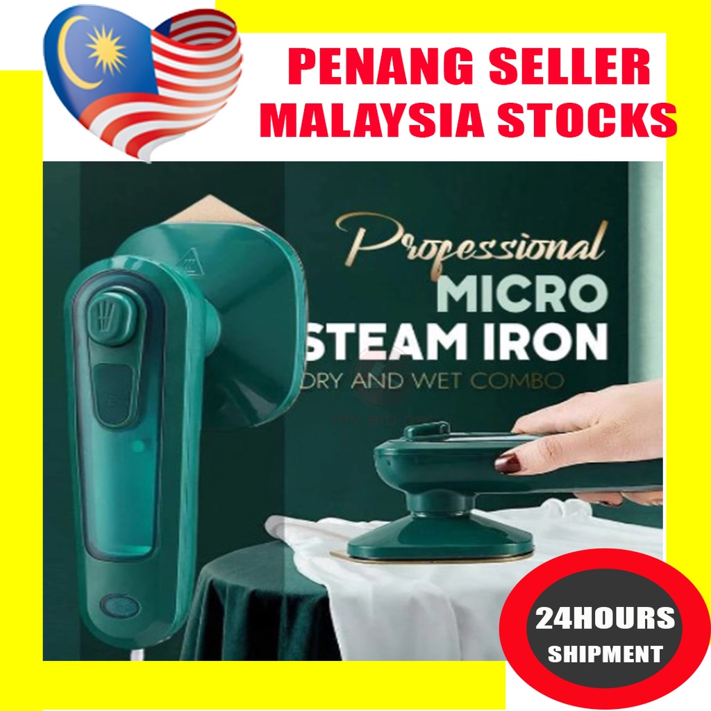 MypenangsellerElectric Iron Steamer Handheld Mini Steam Garment Steamer Wet Dry Steam Iron