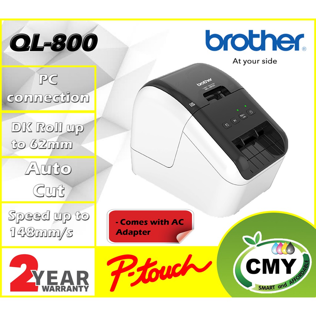 Brother QL-800 Label Barcode QR-code 2D Thermal Printer | Shopee Malaysia