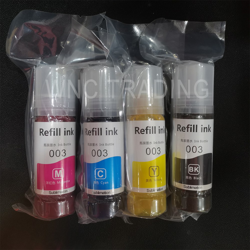 Sublimation Ink For Epson Ecotank 003 Cmyk For L3110 L3116 L3150 L3156 L3210 