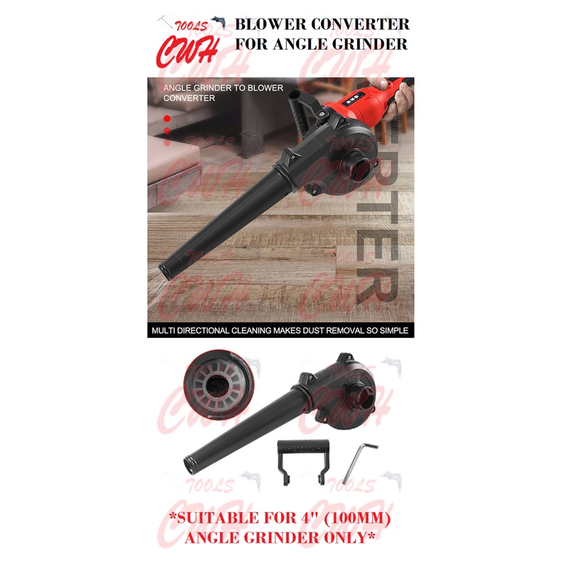 ANGLE GRINDER TO BLOWER CONVERTER SUCTION VACUUM BLOWING ADAPTOR