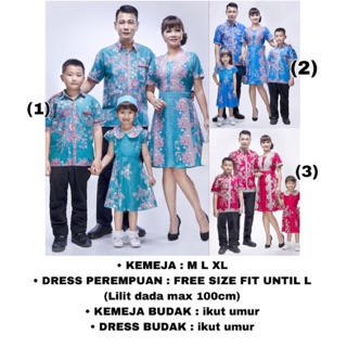 SET FAMILY  MIDI DRESS  BATIK  Shopee Malaysia