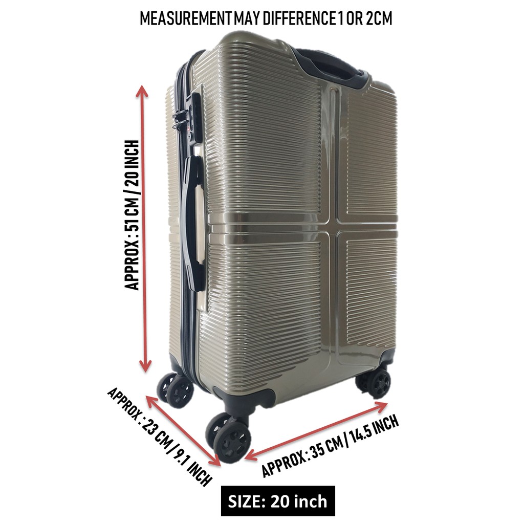 20 inch luggage measurement