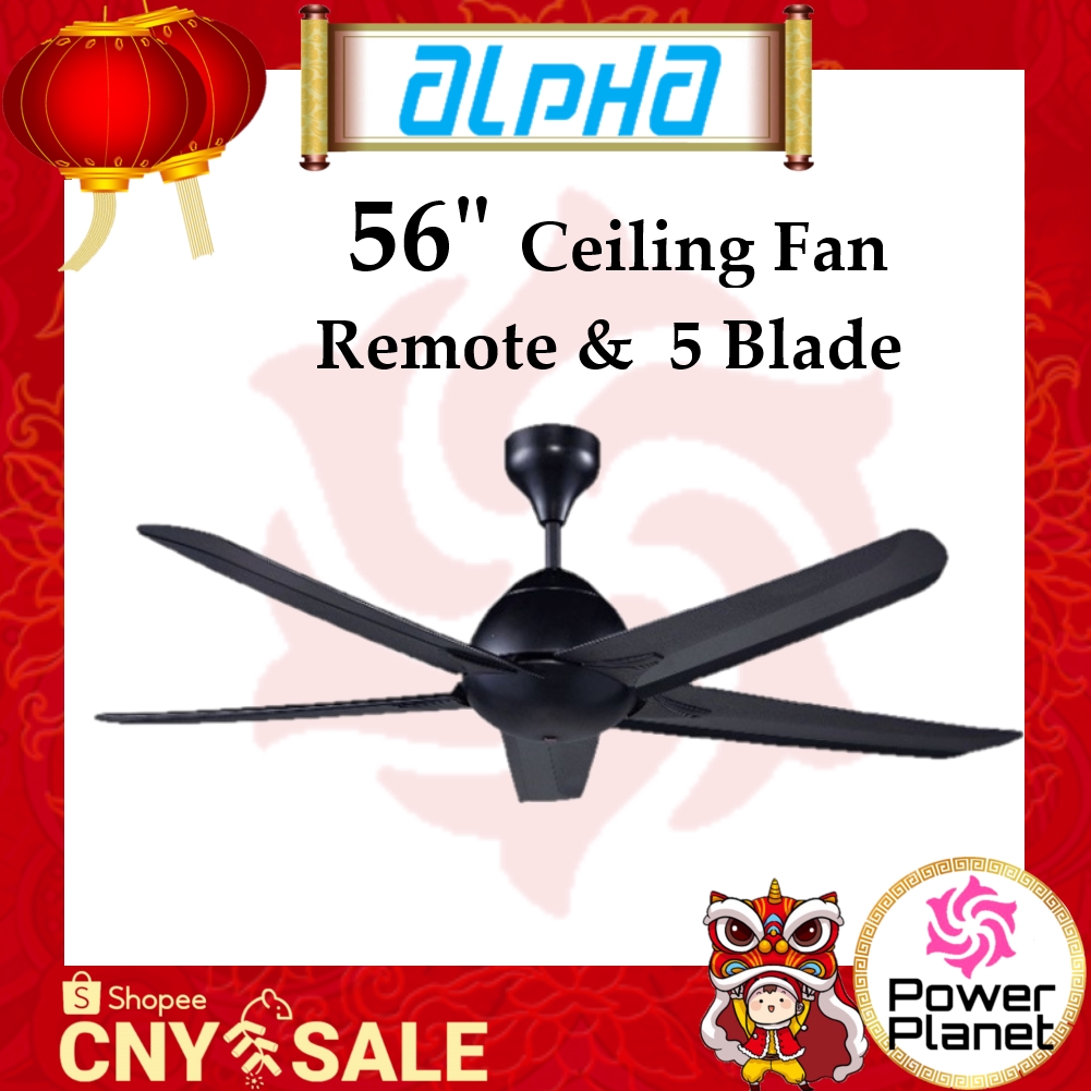 Alpha Ceiling Fan Remote Control Af20 56 5 Blade