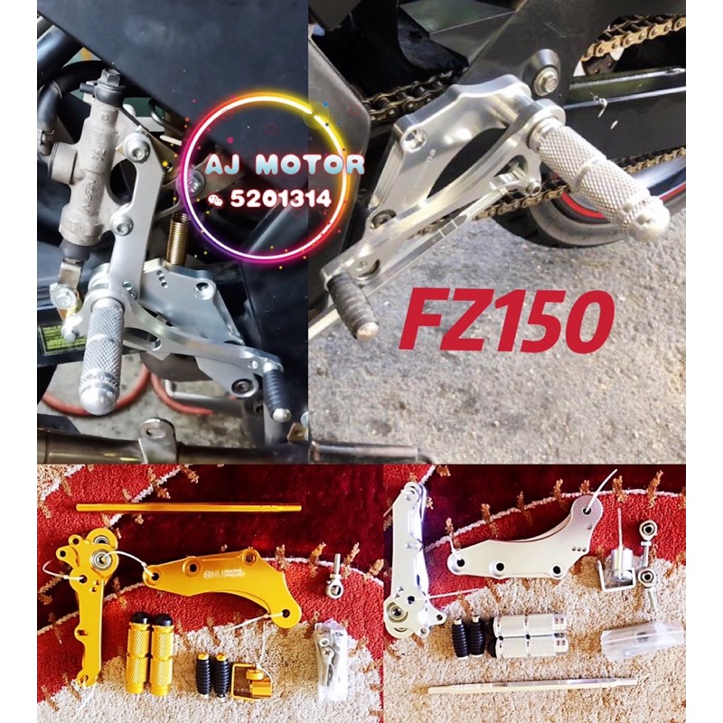 FZ150 RACING FOOTREST ALLOY CNC YAMAHA FZ150i150 V1 V2 V3 DEPAN PEDAL GEAR BRAKE KAKI KIRI