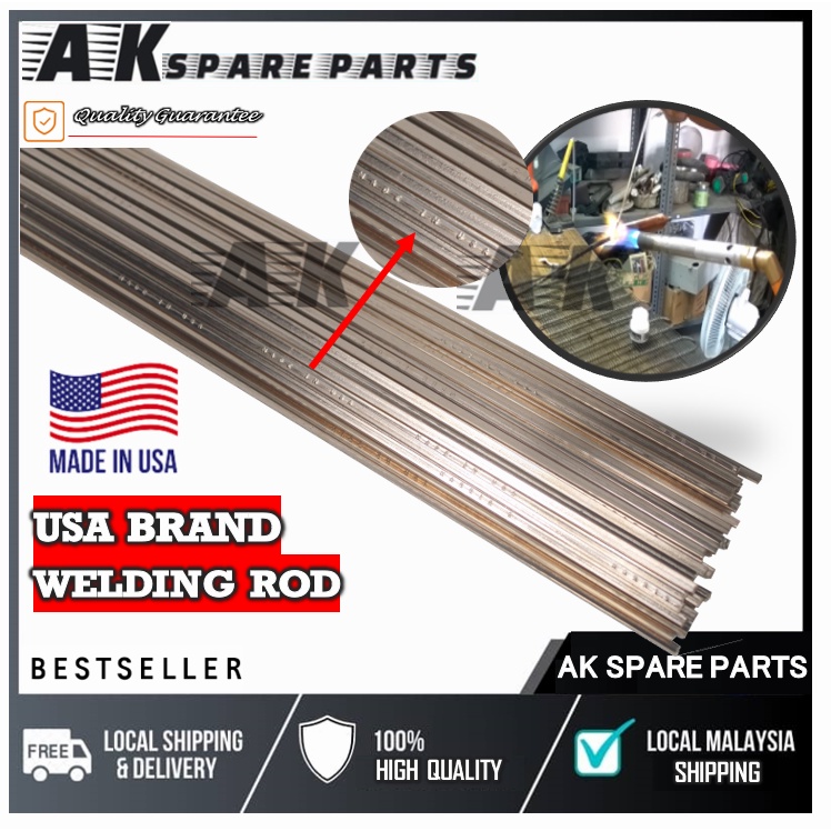 5pcs RM9.50 HARRIS Copper Brazing Alloy Rod / Welding Rod 0 Silver