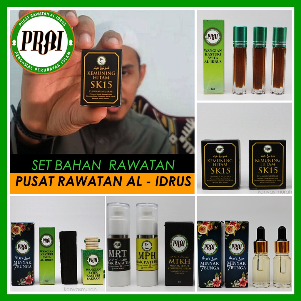 Buy SET RAWATAN PRAI 🔥 MINYAK KASTURI SYIFA SABUN KEMUNING HITAM 