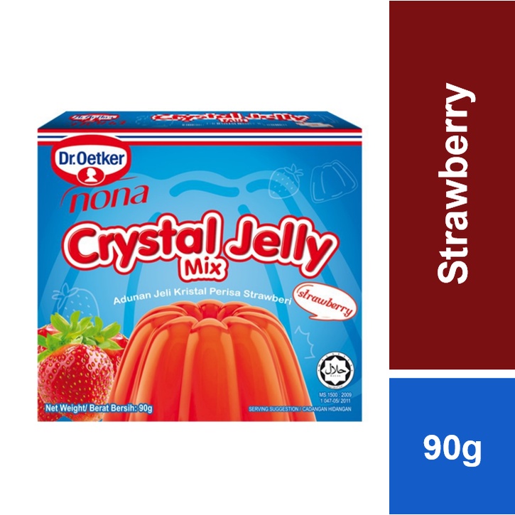 Dr. Oetker Nona Crystal Jelly Strawberry 90g Shopee Malaysia