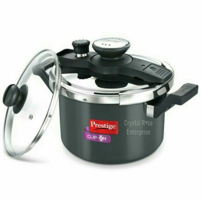 Prestige Clip-On Hard Anodised Pressure Cooker 5 Liters