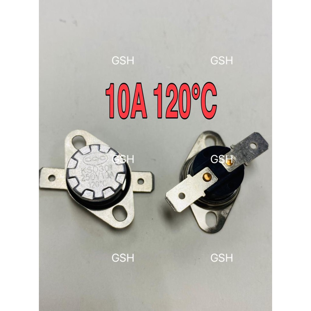 2x 10A 250V KSD301 30°C~160°C Thermostat Temperature Thermal Control Switch  BWU 