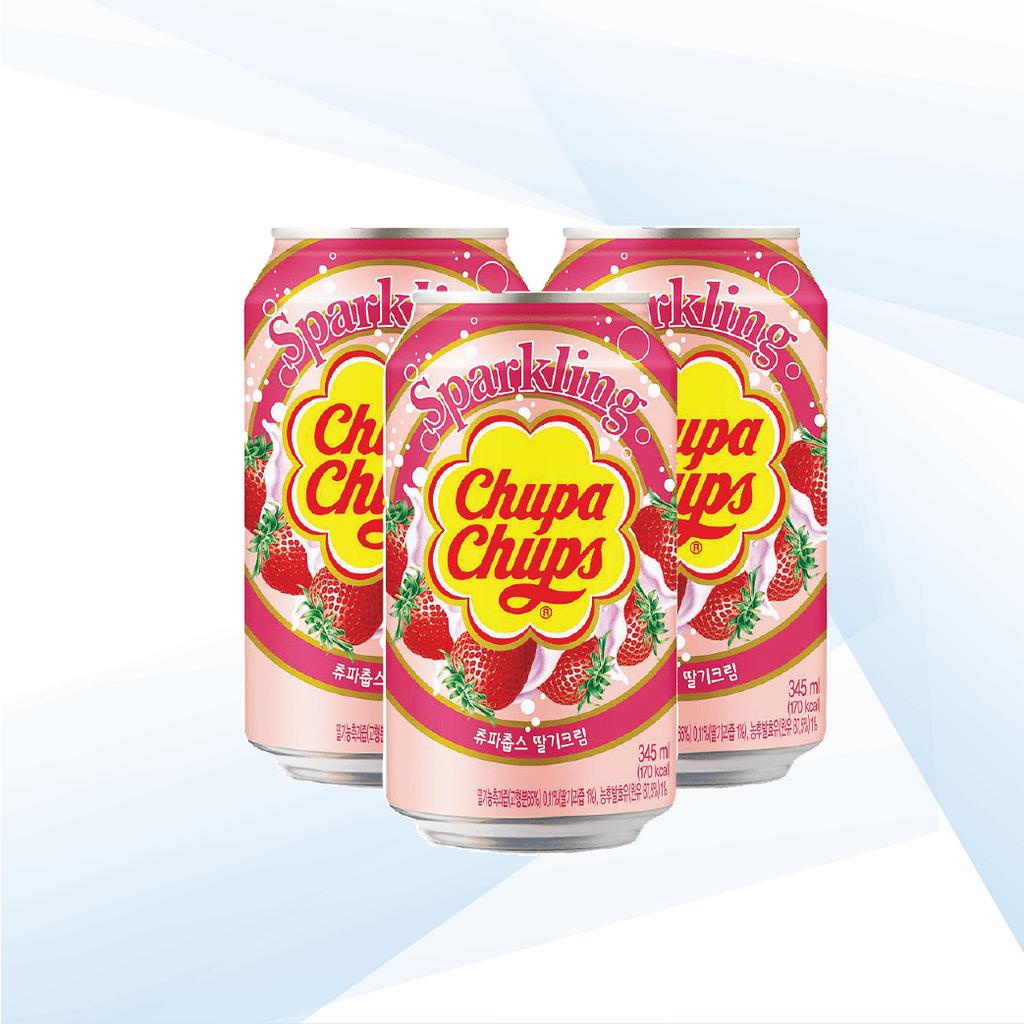 Chupa Chups Sparkling Strawberry Cream 345ml Shopee Malaysia