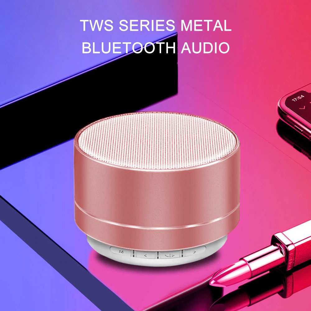 Mini A10 Metal Bluetooth Speaker Personal Steel Subwoofer Wireless TF Card Mobile Phone Computer